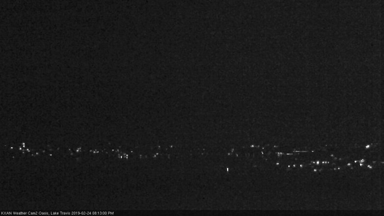 Lake Travis webcam, February 24, 2019 7:15 PM CT