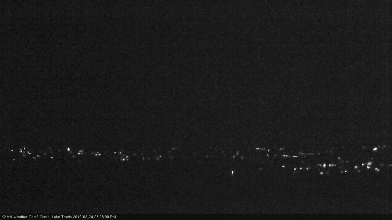 Lake Travis webcam, February 24, 2019 7:30 PM CT