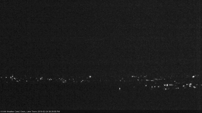 Lake Travis webcam, February 24, 2019 7:40 PM CT