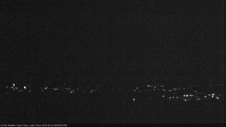 Lake Travis webcam, February 24, 2019 8:00 PM CT