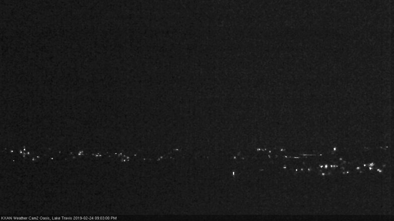 Lake Travis webcam, February 24, 2019 8:05 PM CT