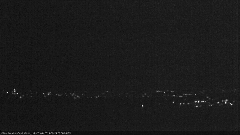 Lake Travis webcam, February 24, 2019 8:10 PM CT