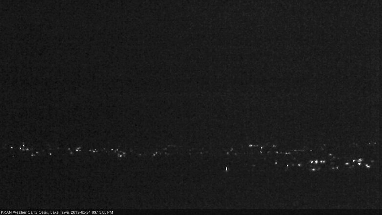 Lake Travis webcam, February 24, 2019 8:15 PM CT