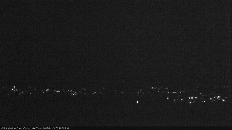 Lake Travis webcam, February 24, 2019 8:20 PM CT
