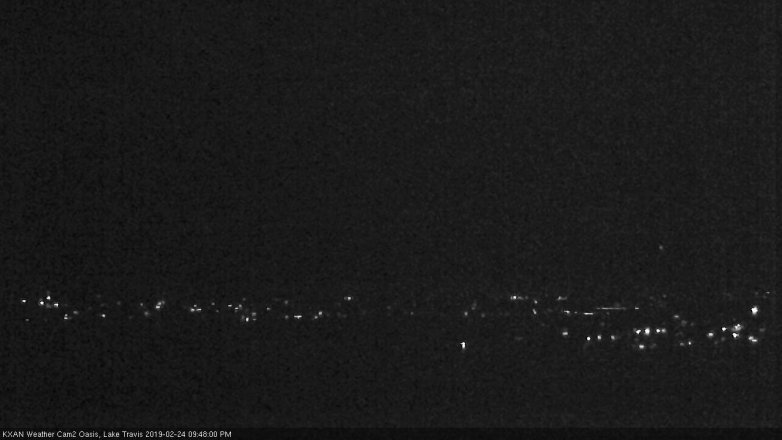 Lake Travis webcam, February 24, 2019 8:50 PM CT