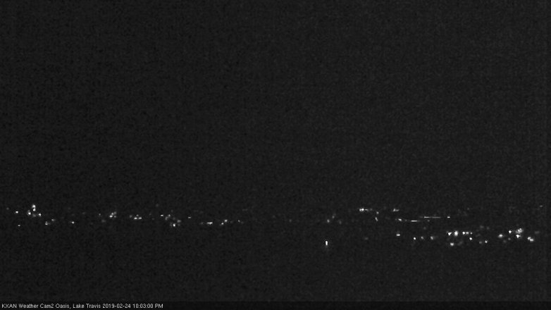 Lake Travis webcam, February 24, 2019 9:05 PM CT