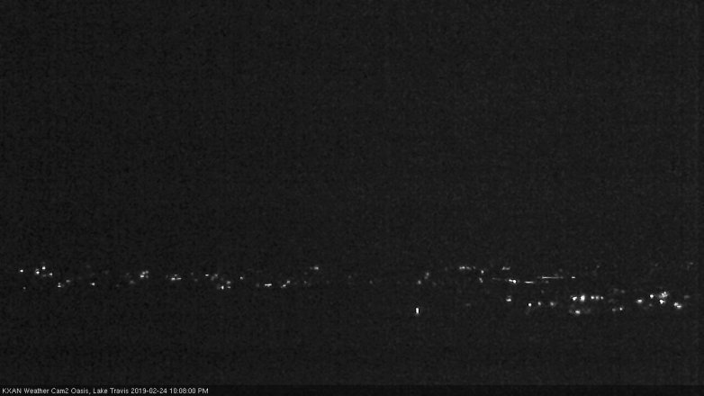 Lake Travis webcam, February 24, 2019 9:10 PM CT
