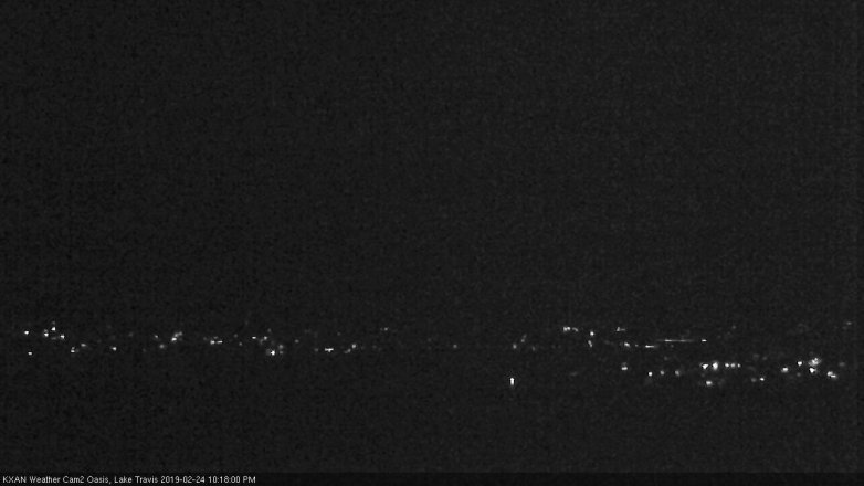 Lake Travis webcam, February 24, 2019 9:20 PM CT