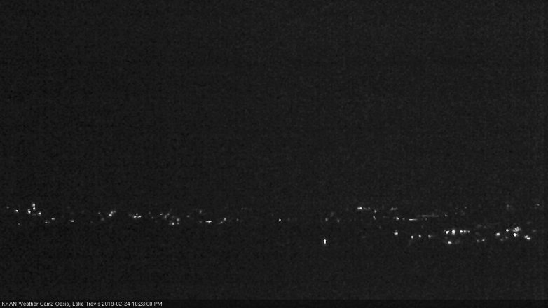 Lake Travis webcam, February 24, 2019 9:25 PM CT