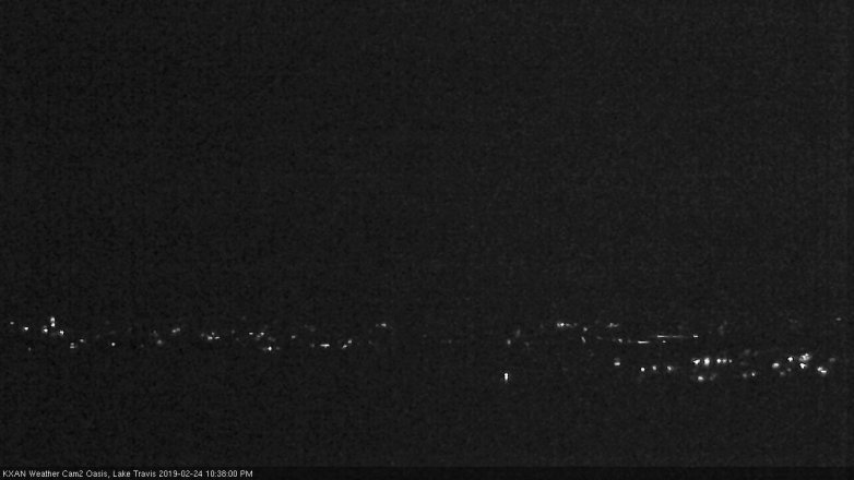 Lake Travis webcam, February 24, 2019 9:40 PM CT