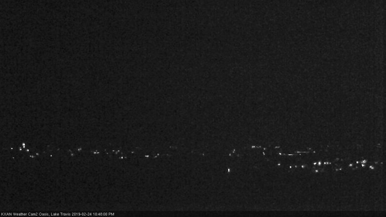Lake Travis webcam, February 24, 2019 9:50 PM CT