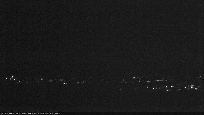 Lake Travis webcam, February 24, 2019 10:00 PM CT