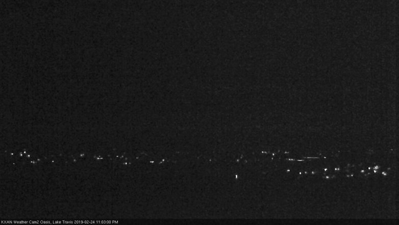 Lake Travis webcam, February 24, 2019 10:05 PM CT