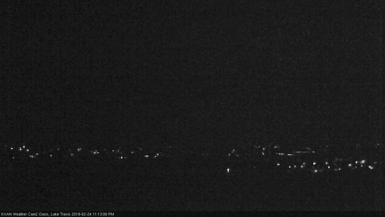 Lake Travis webcam, February 24, 2019 10:15 PM CT