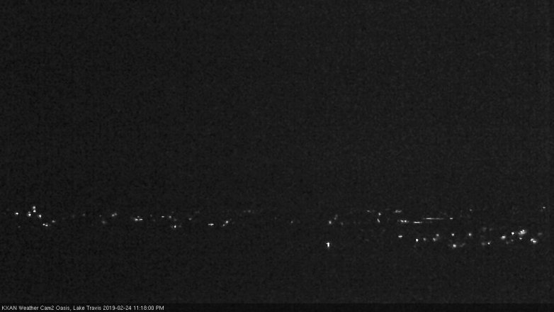 Lake Travis webcam, February 24, 2019 10:20 PM CT