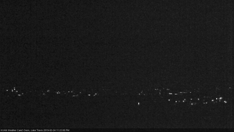 Lake Travis webcam, February 24, 2019 10:25 PM CT