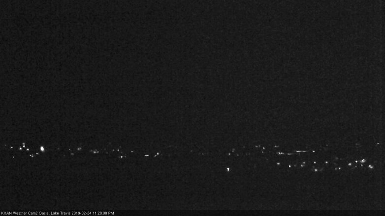 Lake Travis webcam, February 24, 2019 10:30 PM CT