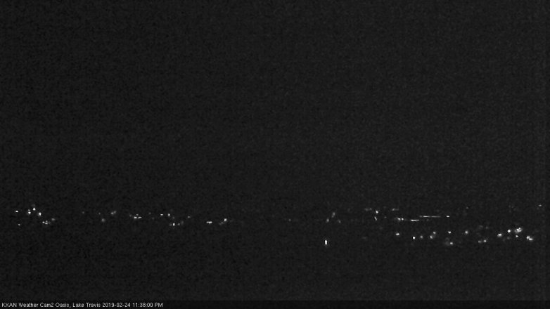 Lake Travis webcam, February 24, 2019 10:40 PM CT