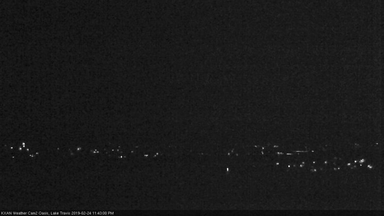 Lake Travis webcam, February 24, 2019 10:45 PM CT
