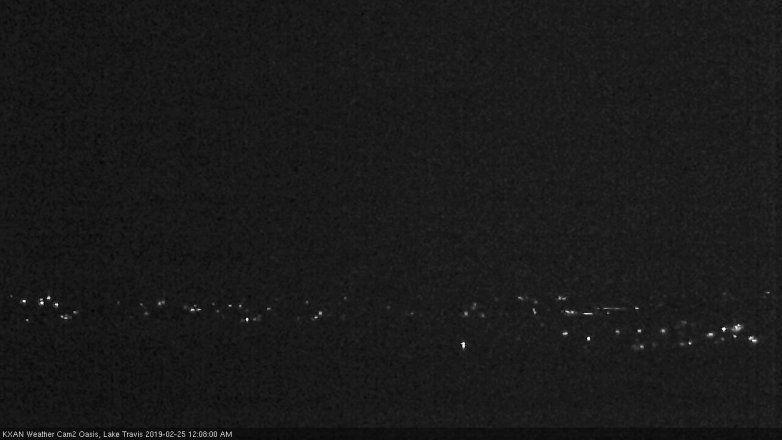 Lake Travis webcam, February 24, 2019 11:10 PM CT