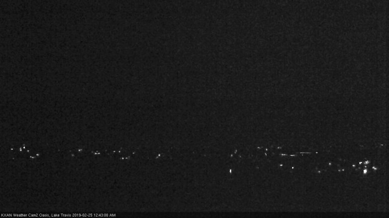 Lake Travis webcam, February 24, 2019 11:45 PM CT