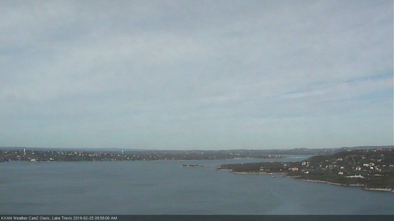 Lake Travis webcam, February 25, 2019 9:00 AM CT