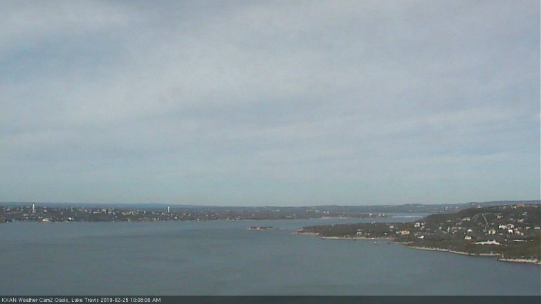 Lake Travis webcam, February 25, 2019 9:10 AM CT