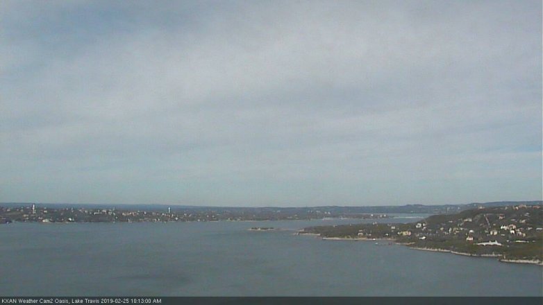 Lake Travis webcam, February 25, 2019 9:15 AM CT