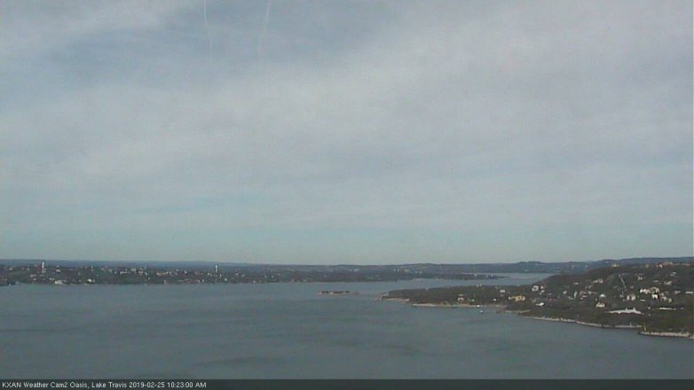 Lake Travis webcam, February 25, 2019 9:25 AM CT