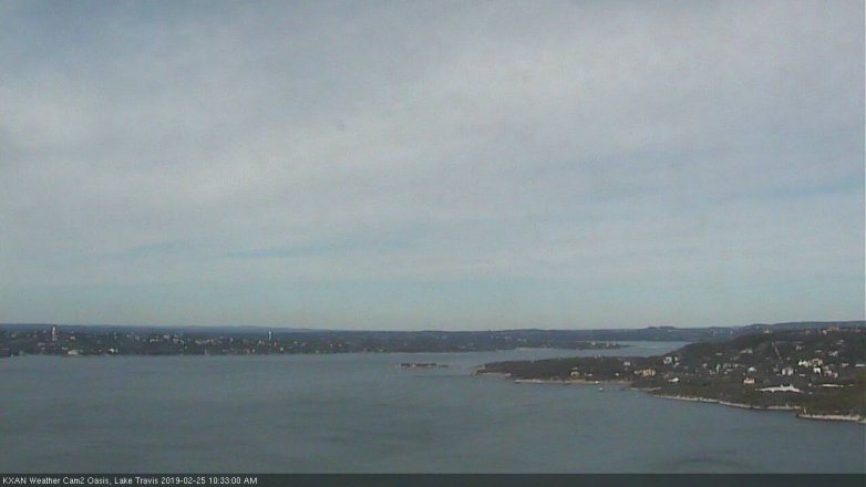 Lake Travis webcam, February 25, 2019 9:35 AM CT