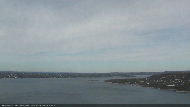 Lake Travis webcam, February 25, 2019 9:40 AM CT