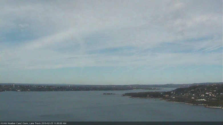 Lake Travis webcam, February 25, 2019 10:10 AM CT