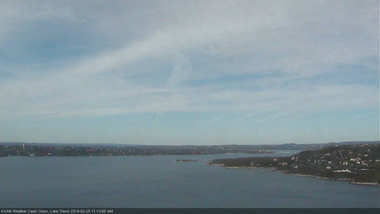 Lake Travis webcam, February 25, 2019 10:15 AM CT