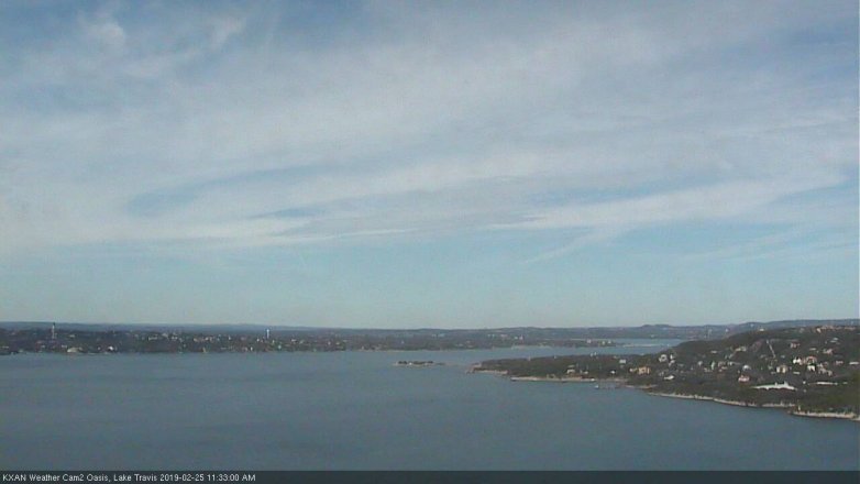 Lake Travis webcam, February 25, 2019 10:35 AM CT