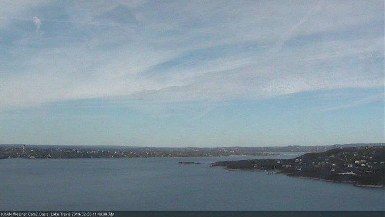 Lake Travis webcam, February 25, 2019 10:50 AM CT
