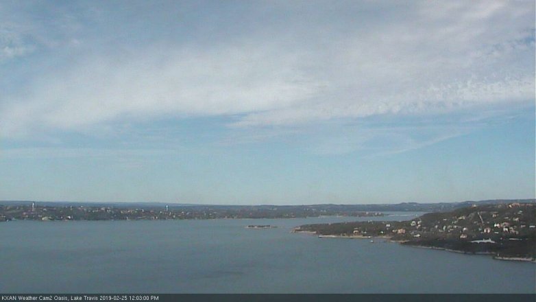 Lake Travis webcam, February 25, 2019 11:05 AM CT