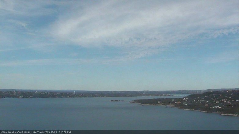 Lake Travis webcam, February 25, 2019 11:20 AM CT