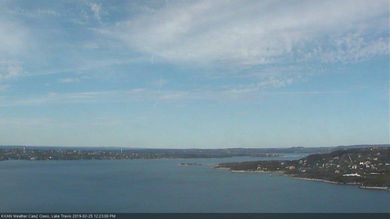 Lake Travis webcam, February 25, 2019 11:25 AM CT