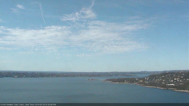 Lake Travis webcam, February 25, 2019 12:05 PM CT