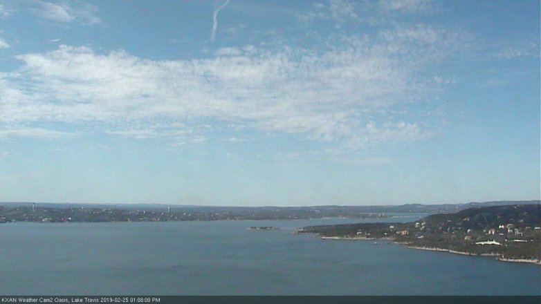 Lake Travis webcam, February 25, 2019 12:10 PM CT