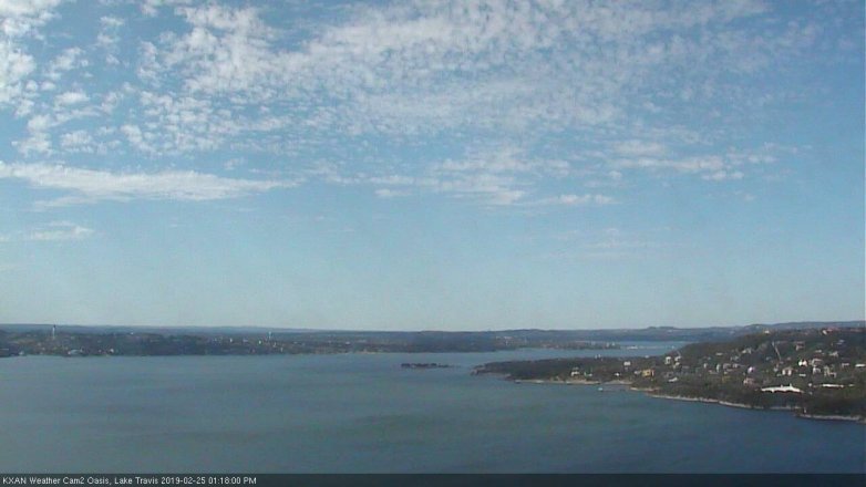Lake Travis webcam, February 25, 2019 12:20 PM CT