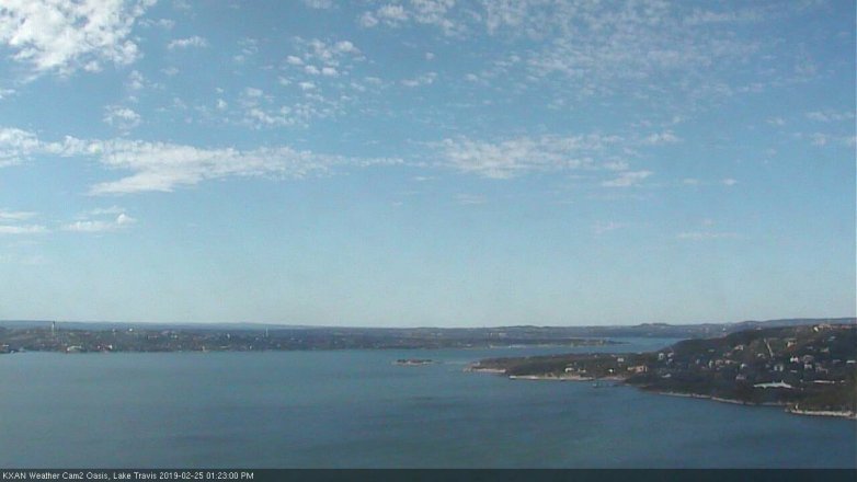 Lake Travis webcam, February 25, 2019 12:25 PM CT