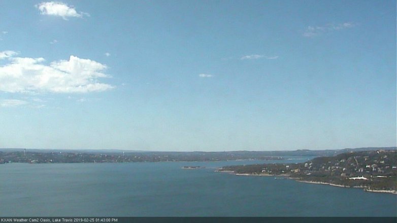 Lake Travis webcam, February 25, 2019 12:45 PM CT