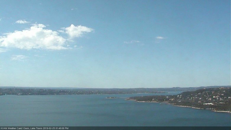 Lake Travis webcam, February 25, 2019 12:50 PM CT