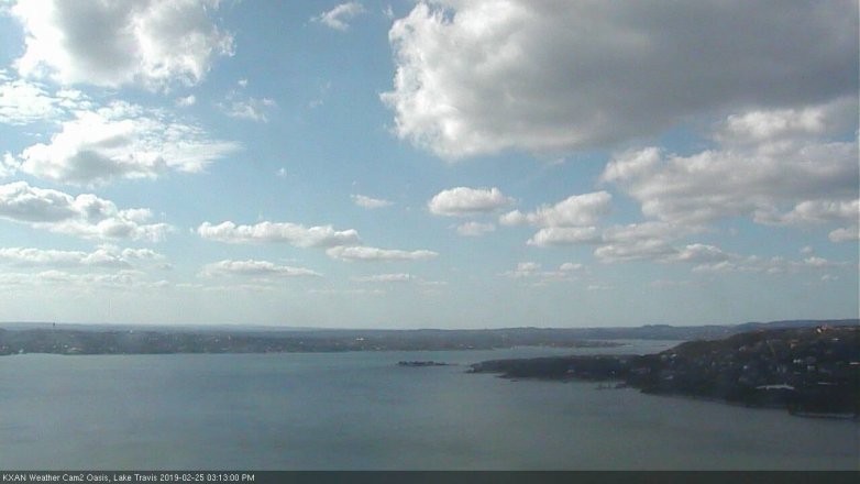 Lake Travis webcam, February 25, 2019 2:15 PM CT