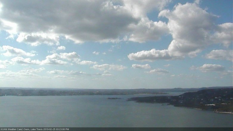 Lake Travis webcam, February 25, 2019 2:25 PM CT