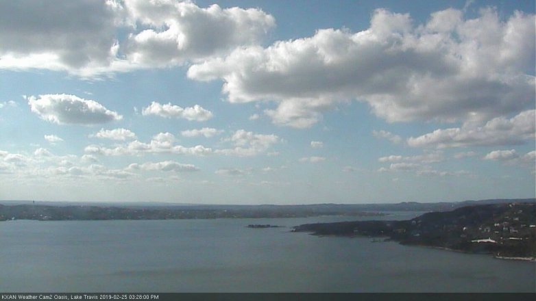Lake Travis webcam, February 25, 2019 2:30 PM CT
