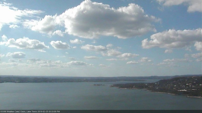 Lake Travis webcam, February 25, 2019 2:35 PM CT