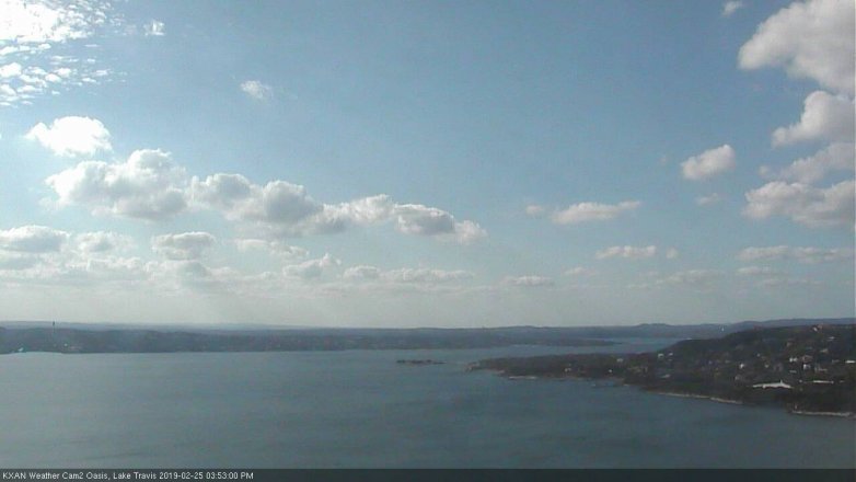 Lake Travis webcam, February 25, 2019 2:55 PM CT
