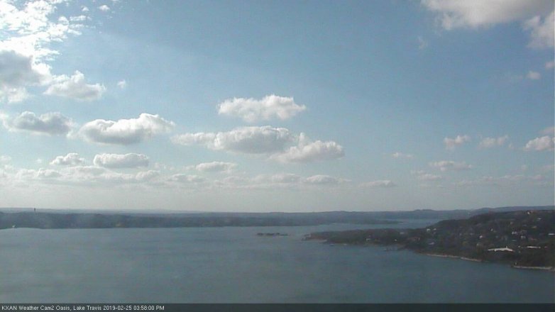 Lake Travis webcam, February 25, 2019 3:00 PM CT